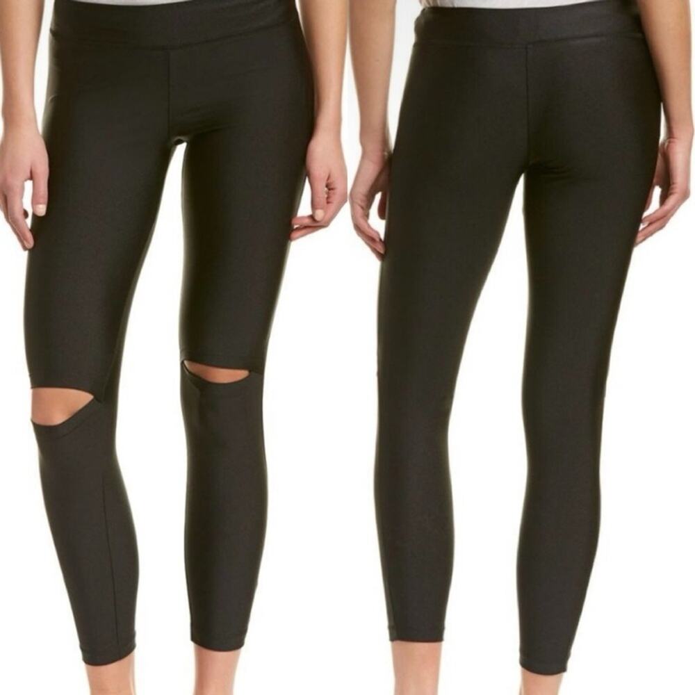Nesh‎ Peek-a-boo Split Knee Black Legging